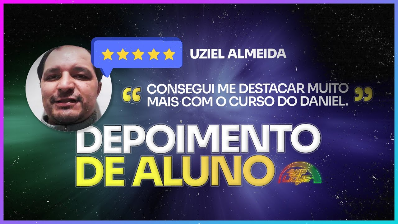 Depoimento do aluno Uziel Almeida da Ponto Mega Desenvolvimento de Sites sobre o Curso WP LIGHT